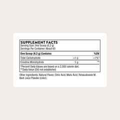 THORNE Creatine strawberry bottle label highlights NSF Certified for Sport.