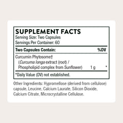 Close-up of Thorne Meriva label highlights absorption and quality.