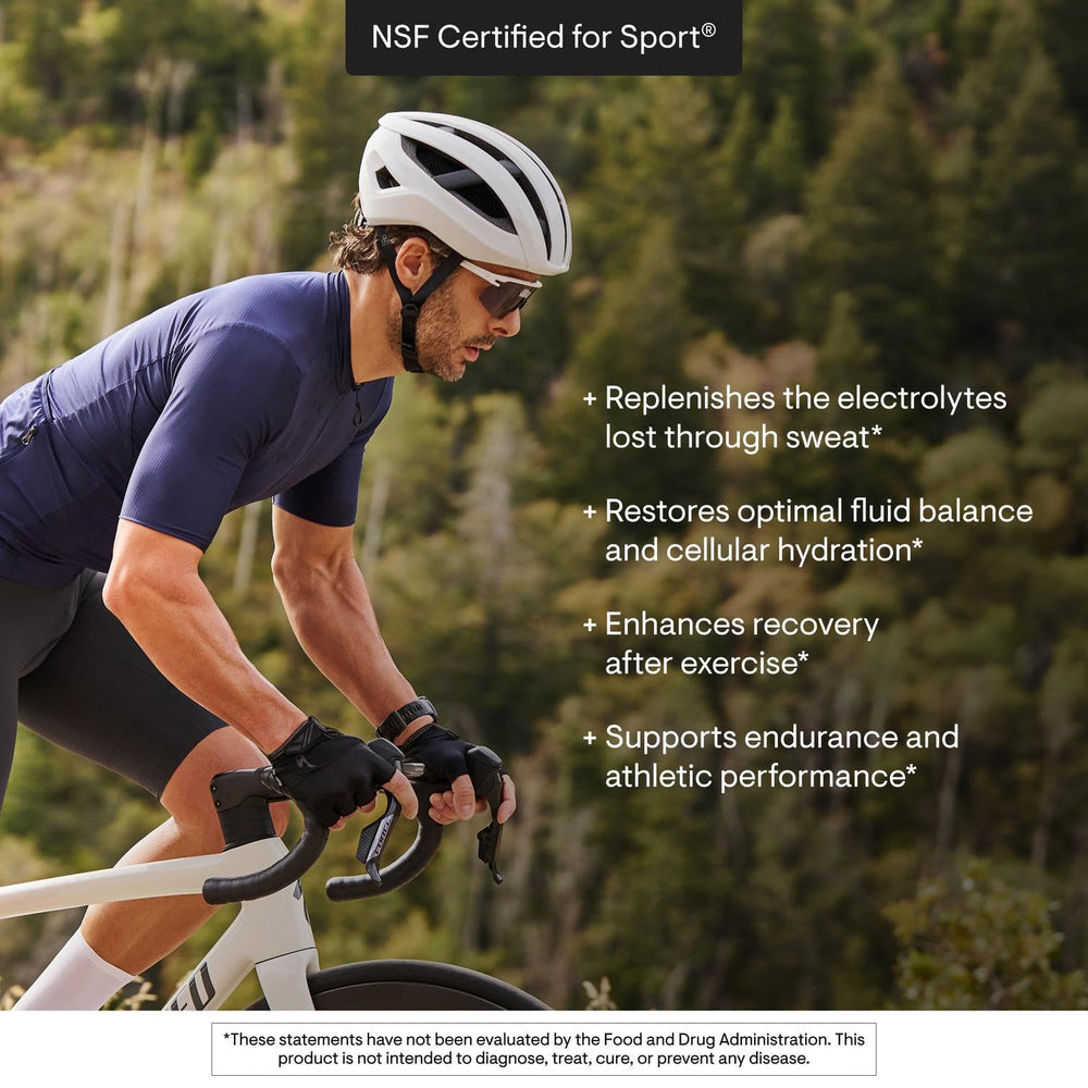 THORNE Daily Electrolytes natural flavors label emphasizes clean taste with no artificial additives.