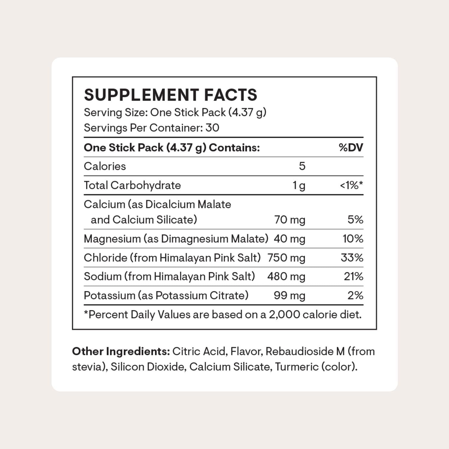 THORNE Daily Electrolytes stick-pack for convenient hydration on the go.