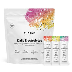 THORNE Daily Electrolytes stick-pack ready for on-the-go hydration during workouts