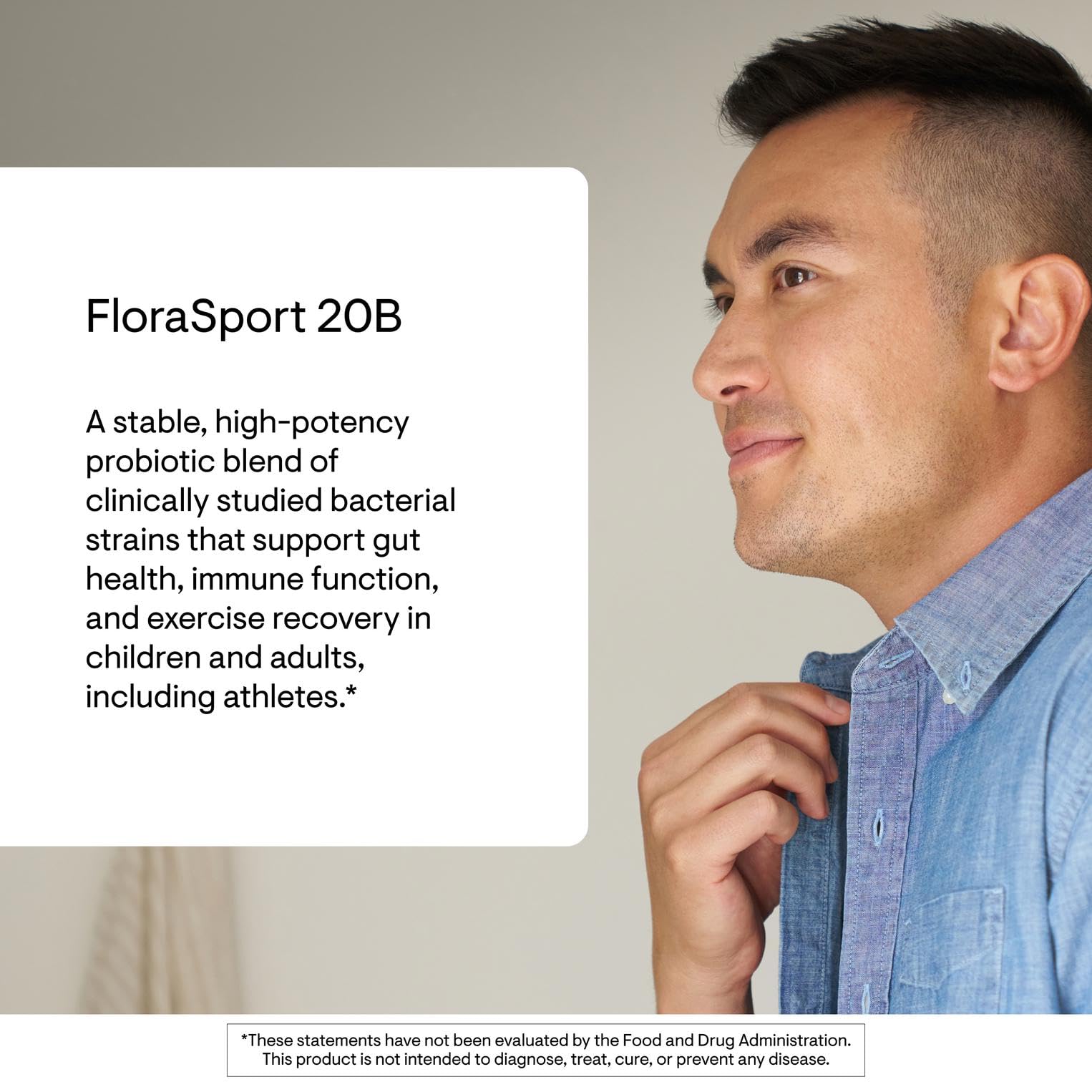 THORNE FloraSport 20B label highlighting NSF for Sport certification