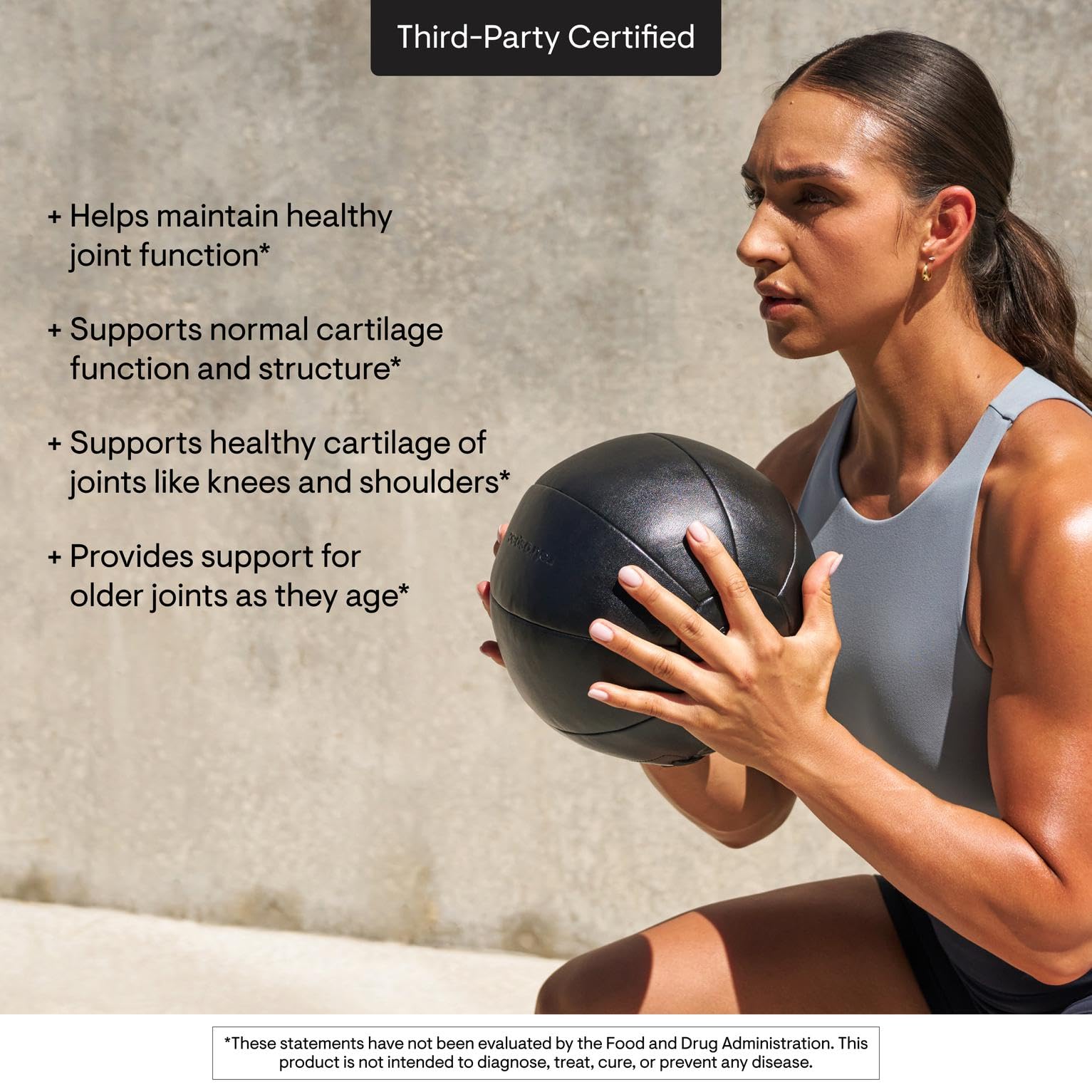 THORNE Glucosamine & Chondroitin supplement tray shows easy-dose capsules