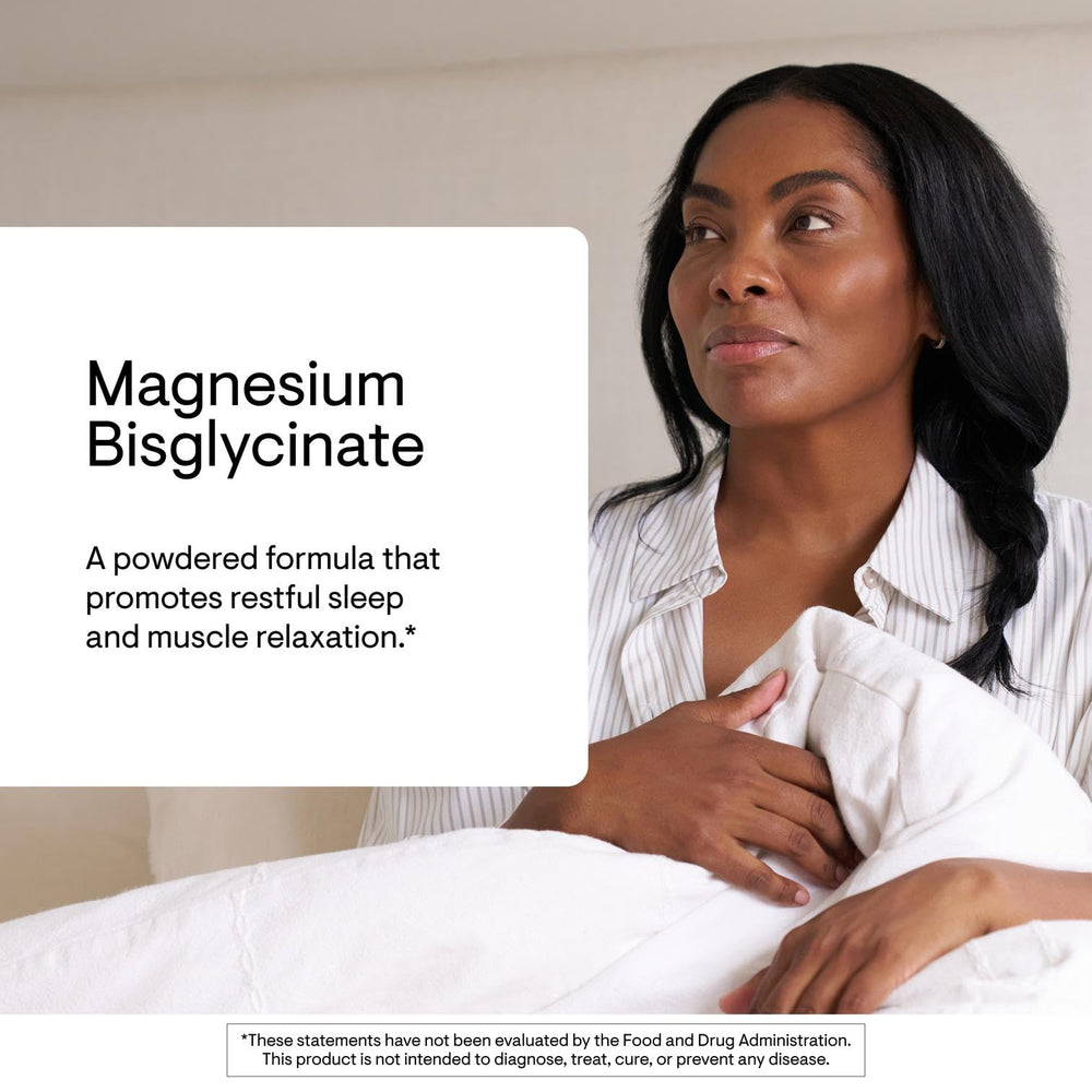 THORNE Magnesium Bisglycinate dissolving in water for a smooth mix.