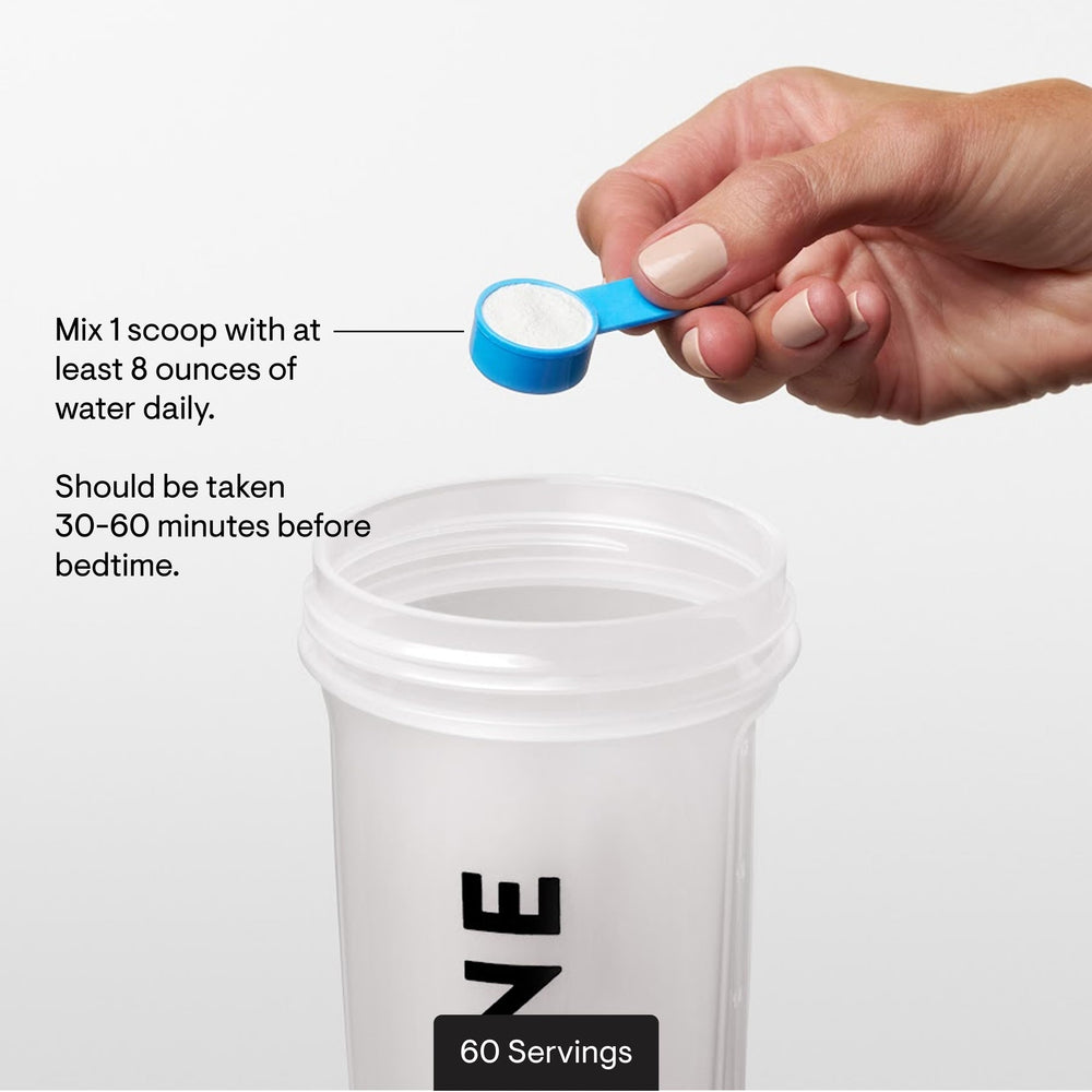 Thorne Magnesium Bisglycinate serving-setup for nightly routine