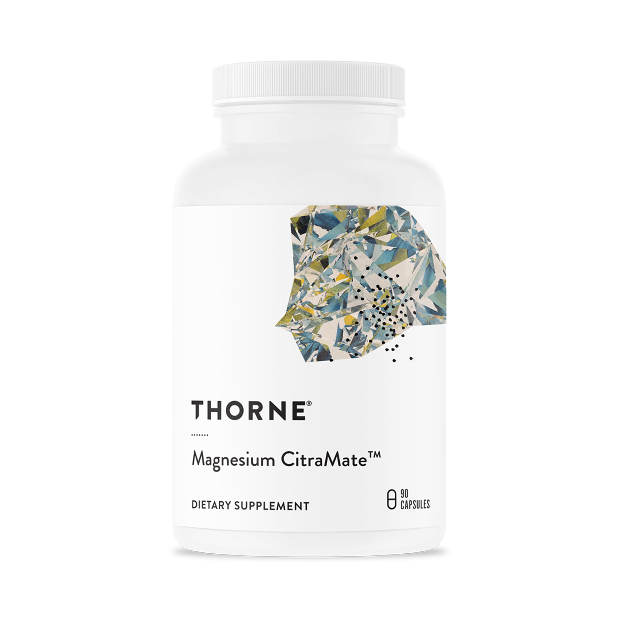THORNE Magnesium CitraMate bottle front view for daily magnesium support