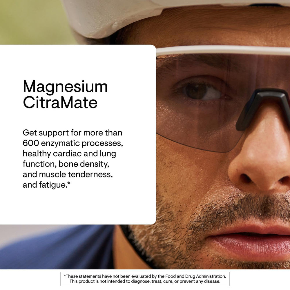 THORNE Magnesium CitraMate tablets close-up highlighting form
