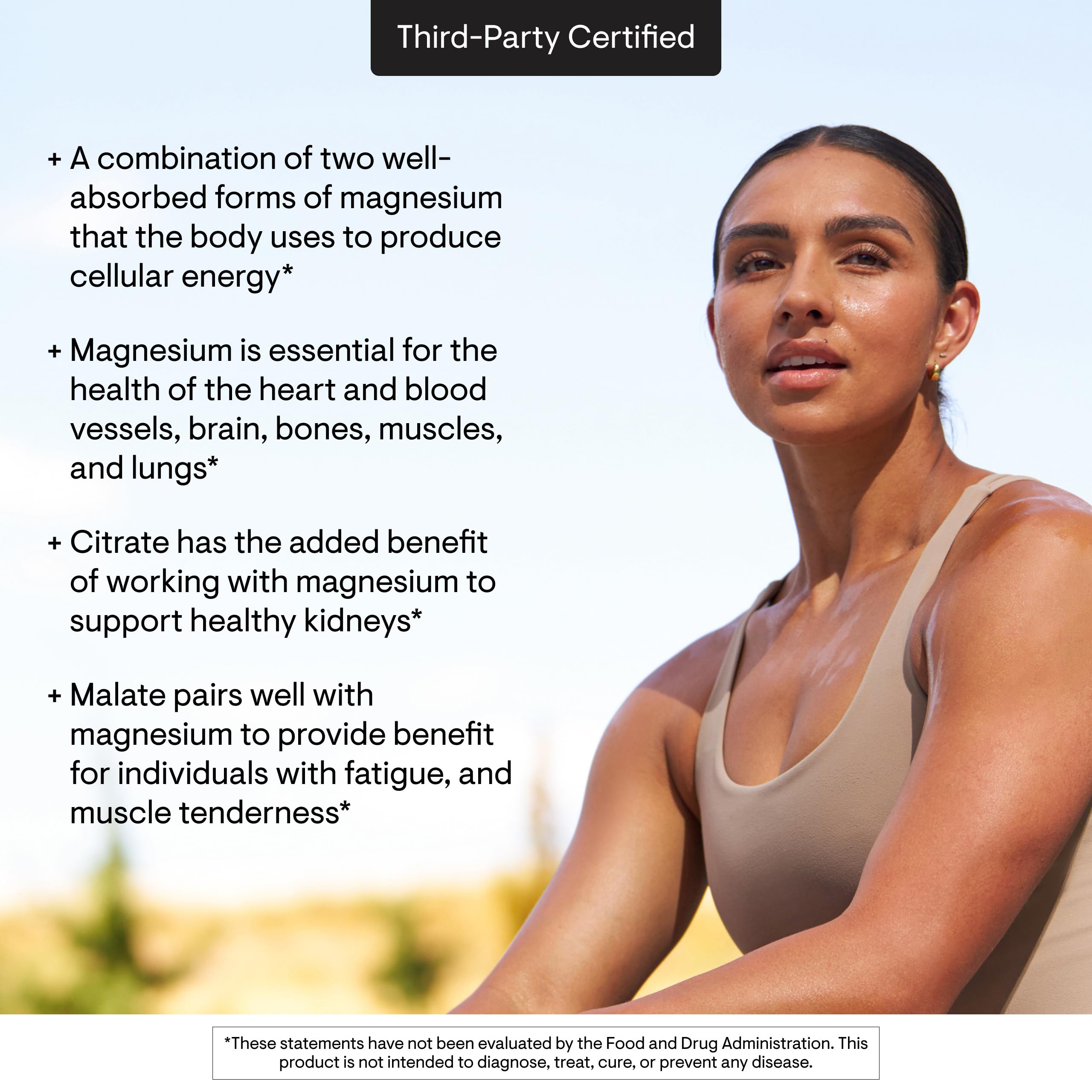 THORNE Magnesium CitraMate third-party certification seal on packaging