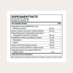 Thorne Memoractiv capsules close-up highlighting convenient gluten-free formula