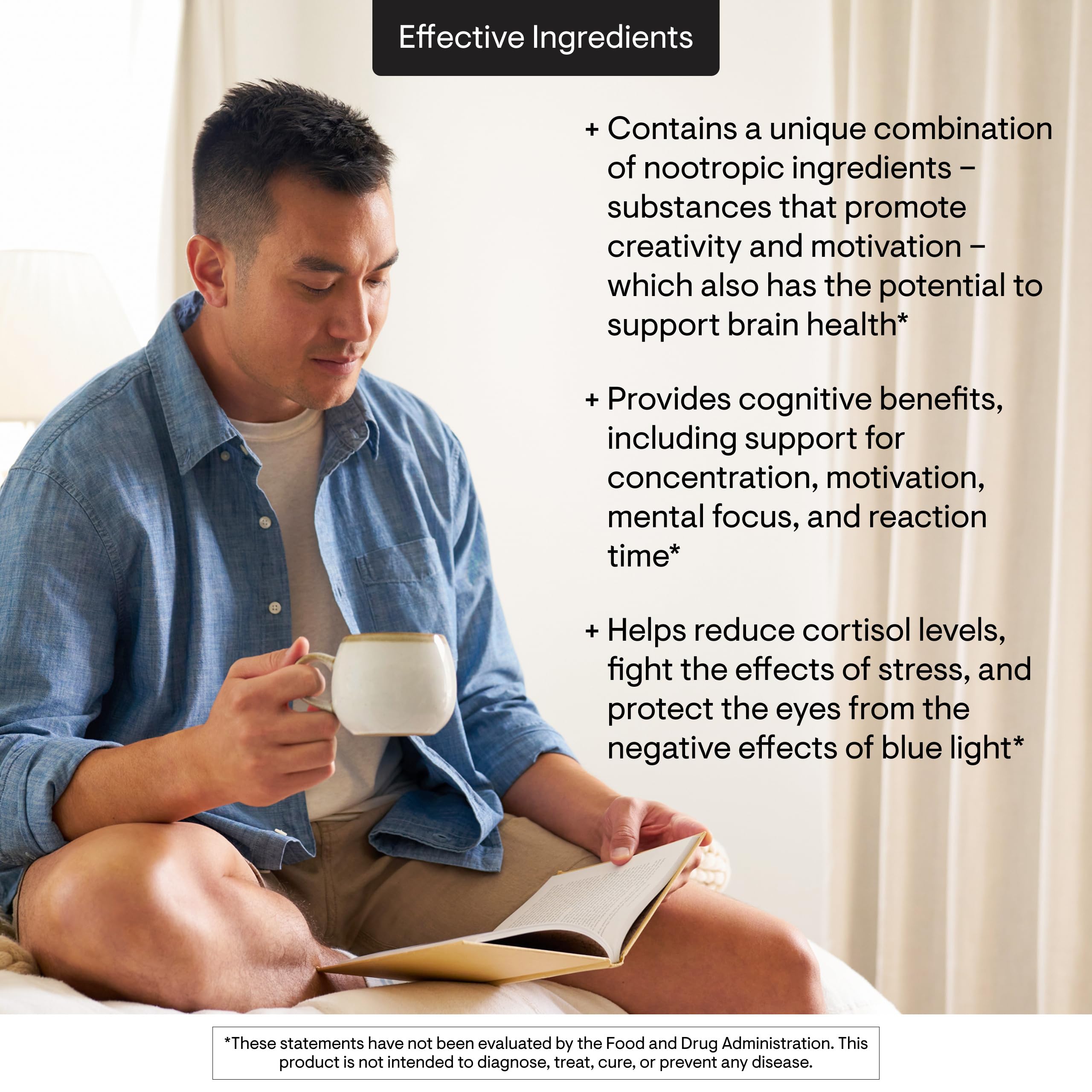 Thorne Memoractiv dosing glass illustrating easy morning intake routine