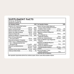 THORNE Men's Multi 50+ capsules close-up showing nutrient blend