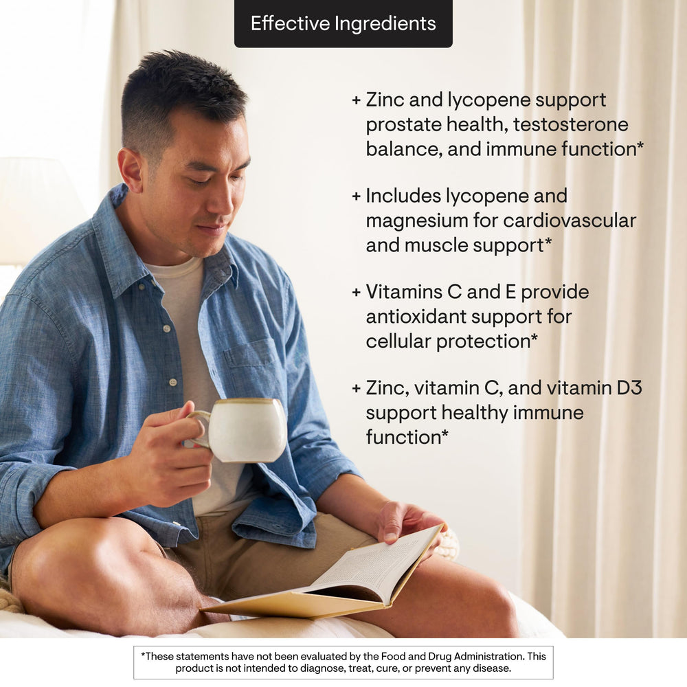 THORNE Men's Multi 50+ bottle featuring heart health focus