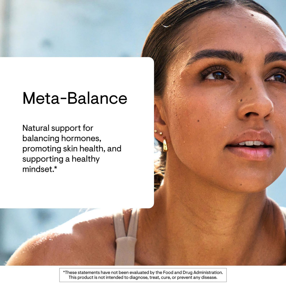 THORNE Meta-Balance capsules close-up of softgels