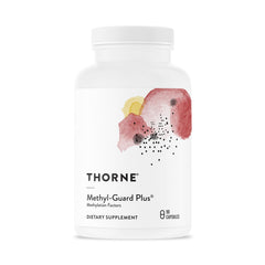 THORNE Methyl-Guard Plus bottle image highlighting active folate and B vitamin blend.