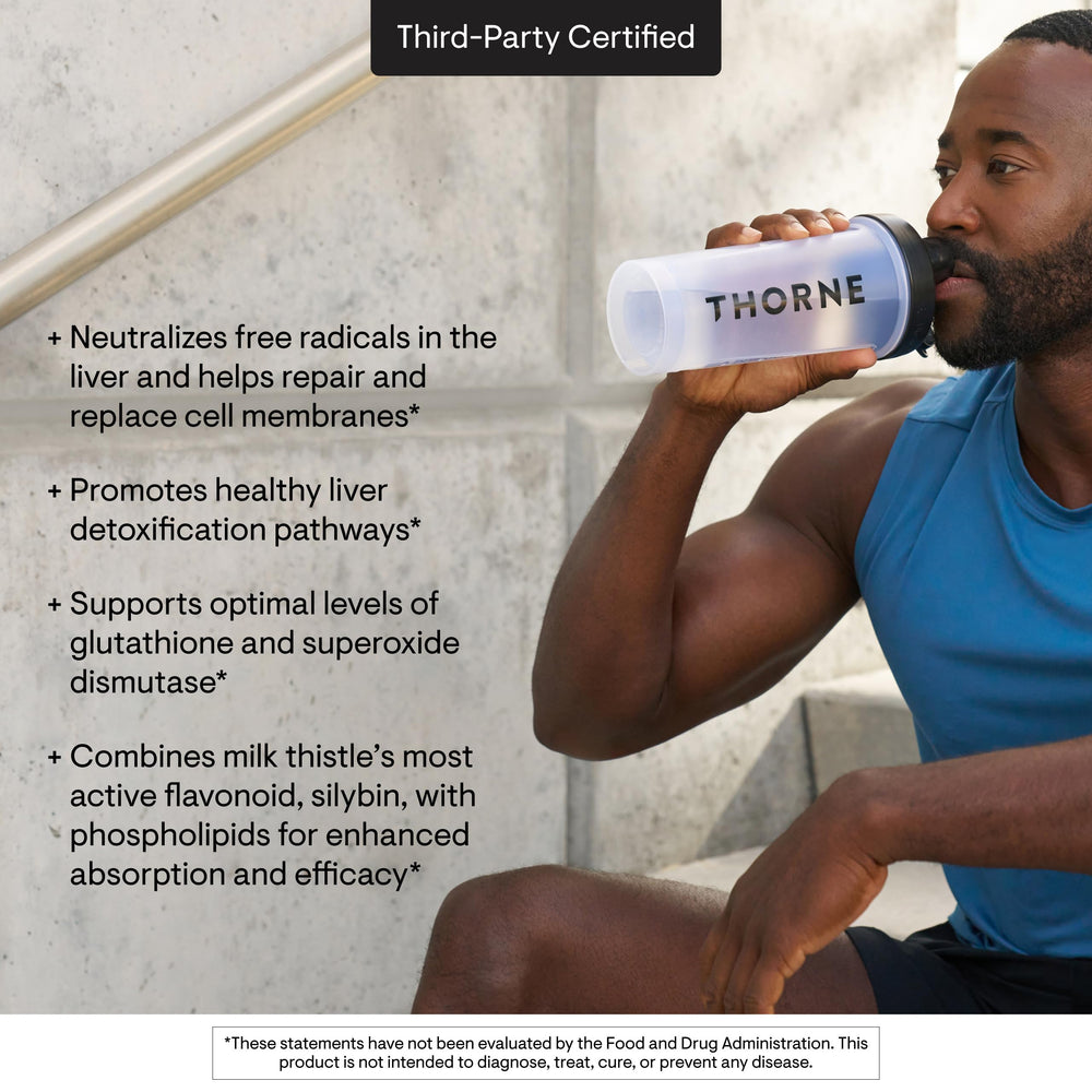THORNE Milk Thistle Phytosome antioxidant benefits in action