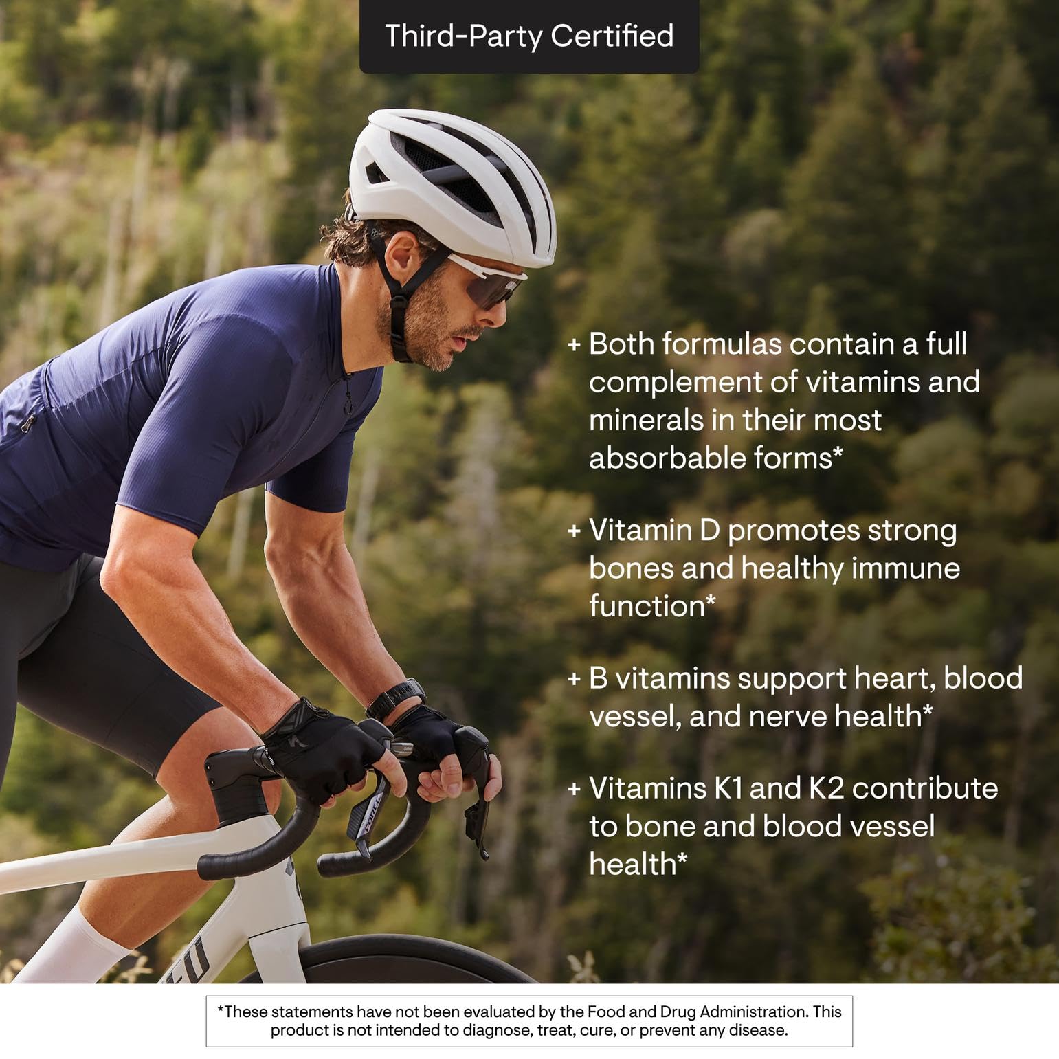 THORNE Multi-Vitamin Elite bottle in athlete training scene.