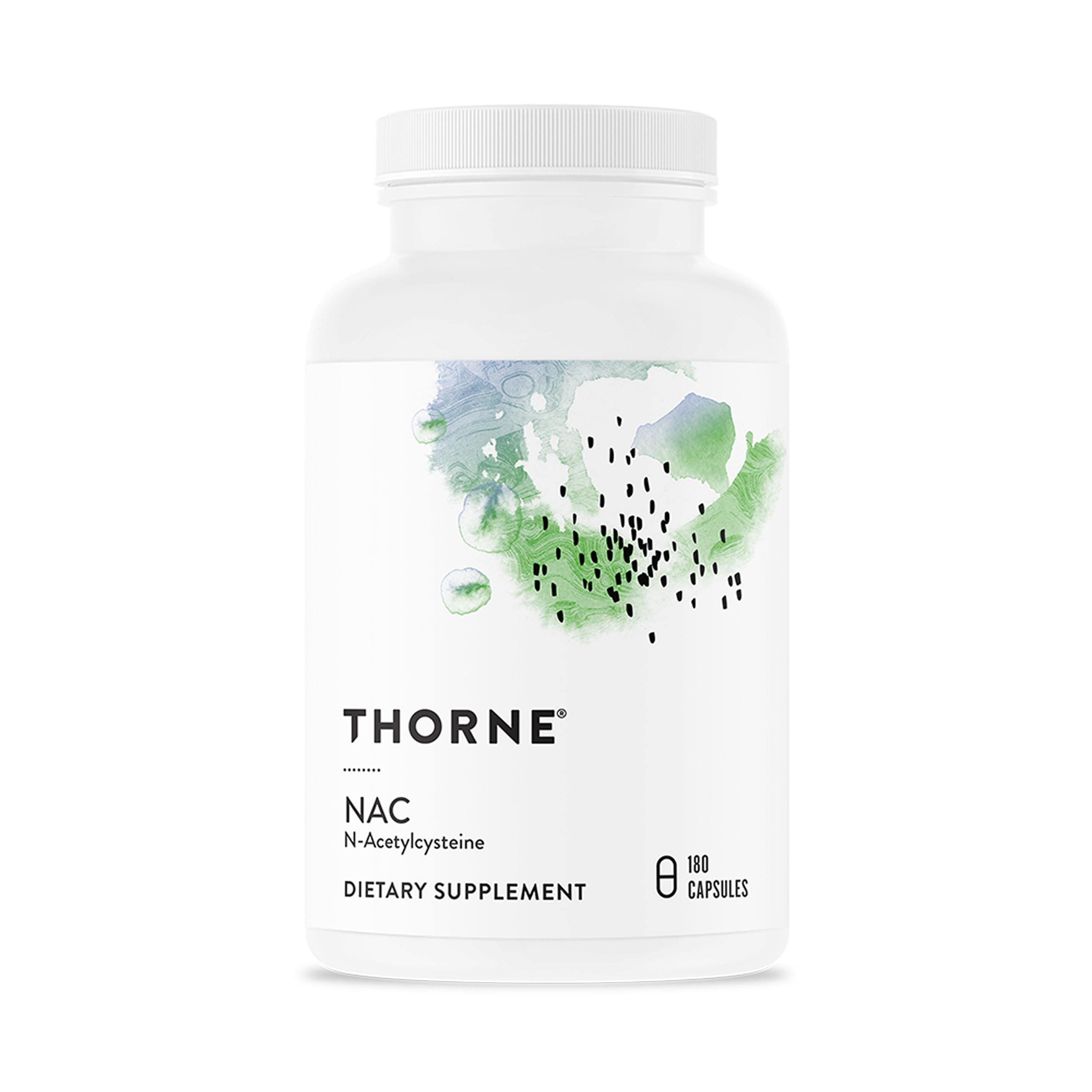 Thorne NAC 500mg bottle front shows a trusted immune support option.