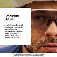 THORNE Potassium Citrate label front emphasizing gluten-free and third-party certification.