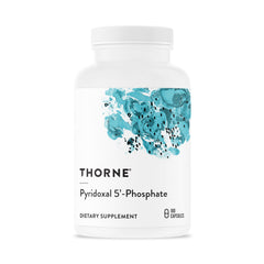 Thorne Pyridoxal 5'-Phosphate bottle cap: bioactive B6 in daily packaging