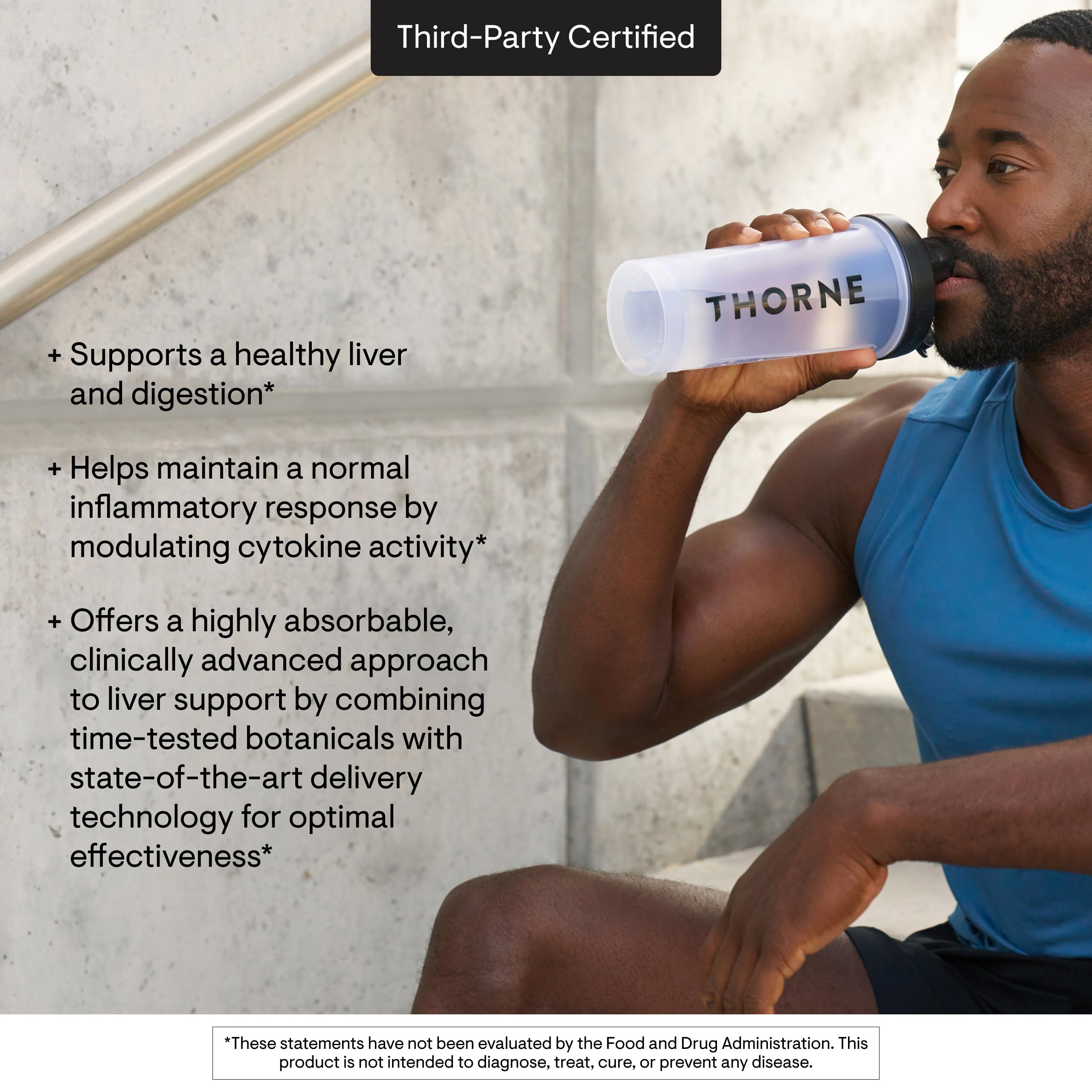 Thorne S.A.T. turmeric extract visual shows plant-based wellness.