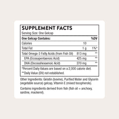 THORNE Super EPA bottle label highlights EPA and DHA ingredients.