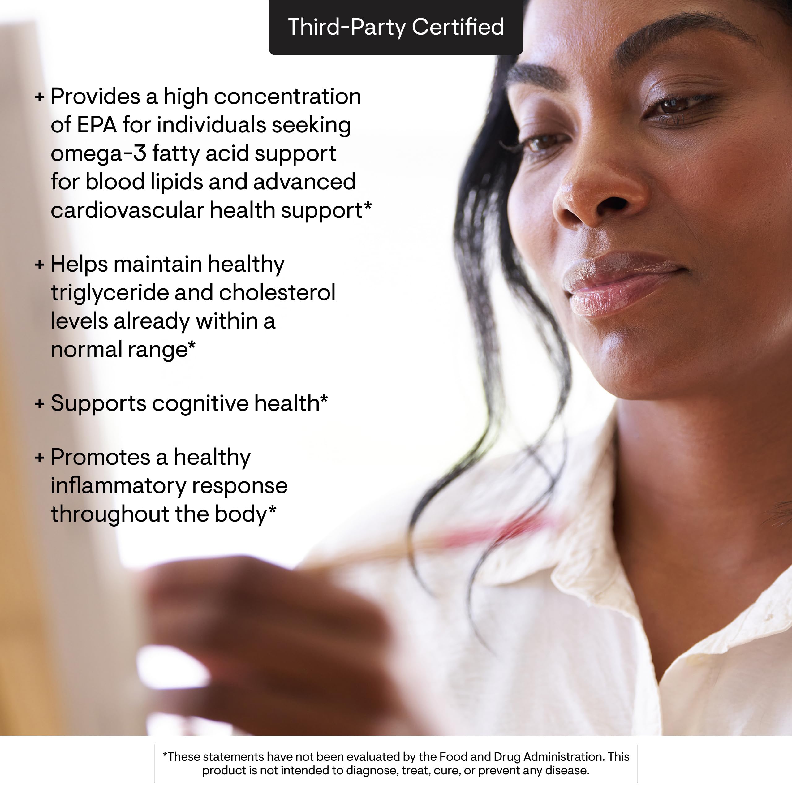 Thorne Super EPA Pro third-party certification seal verifying purity and safety.