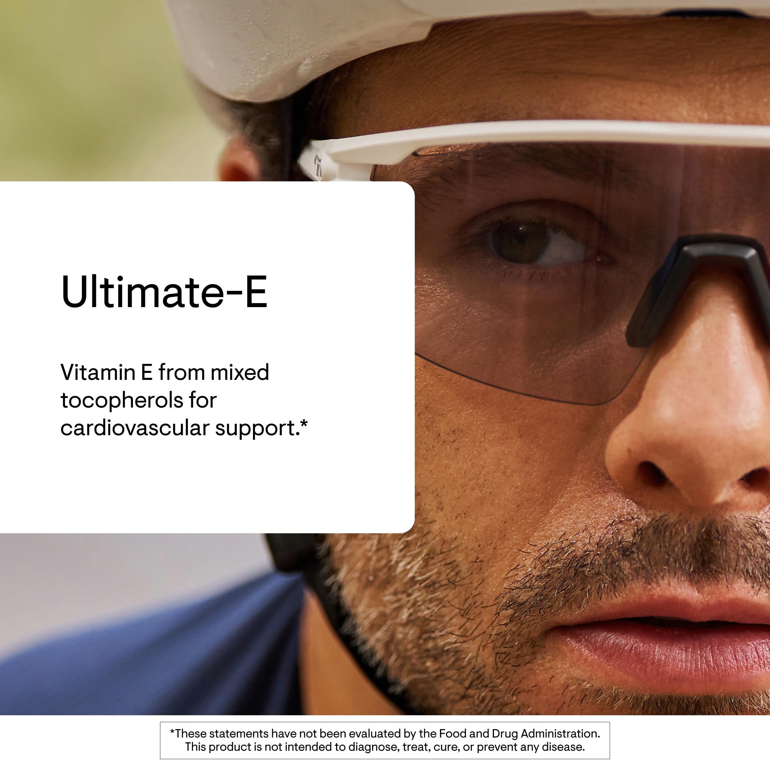 THORNE Ultimate-E label close-up with mixed tocopherols and purity notes