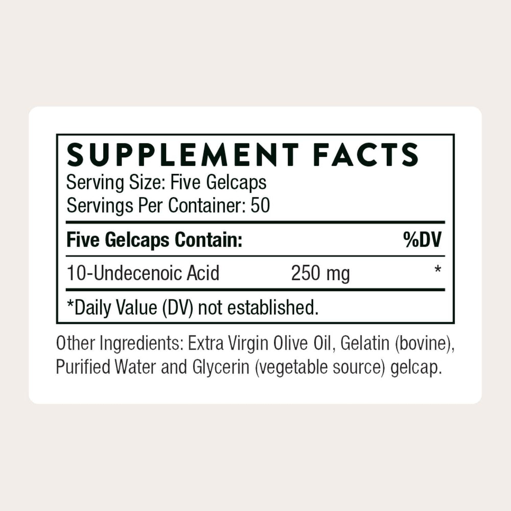 THORNE capsules closeup—softgels designed to support healthy gut function.