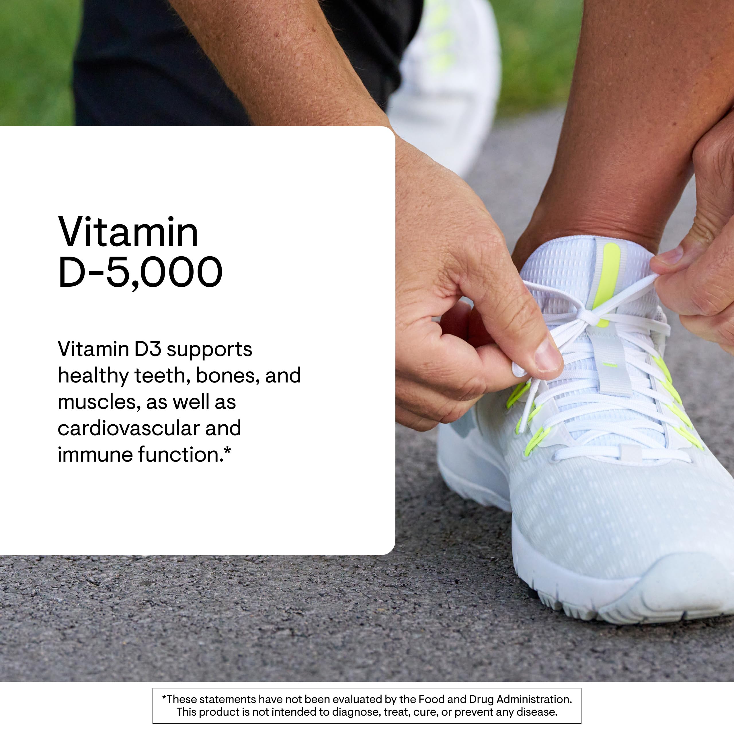 Dosing scoop with Thorne Vitamin D-5,000 for convenient daily supplementation.
