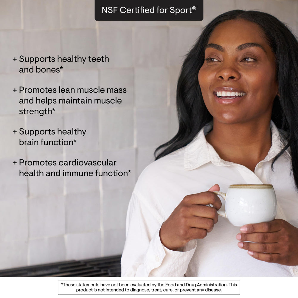 NSF-certified stamp indicating sport-safety compliance for Thorne Vitamin D-5,000.