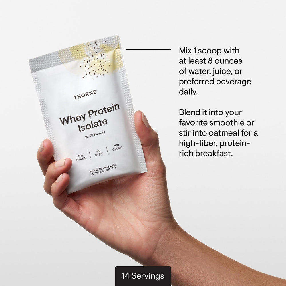 Athlete using THORNE protein after training for recovery and energy.