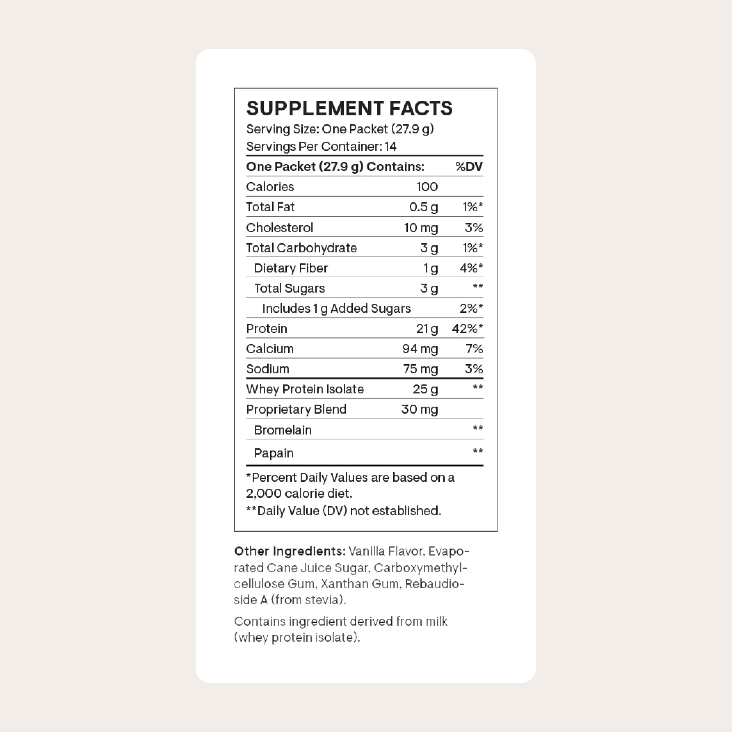 THORNE Whey Protein Isolate vanilla scoop with powder for easy post-workout mixing.