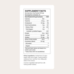 THORNE Whey Protein Isolate vanilla scoop with powder for easy post-workout mixing.