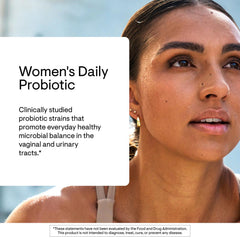 THORNE Women's Daily Probiotic capsules closeup highlights easy daily intake.