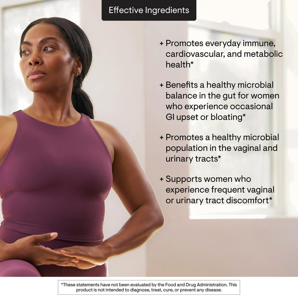 THORNE Women's Daily Probiotic packaging box shows trusted brand and quality testing.