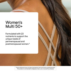 THORNE Women's Multi 50+ bottle with third-party certification badge.