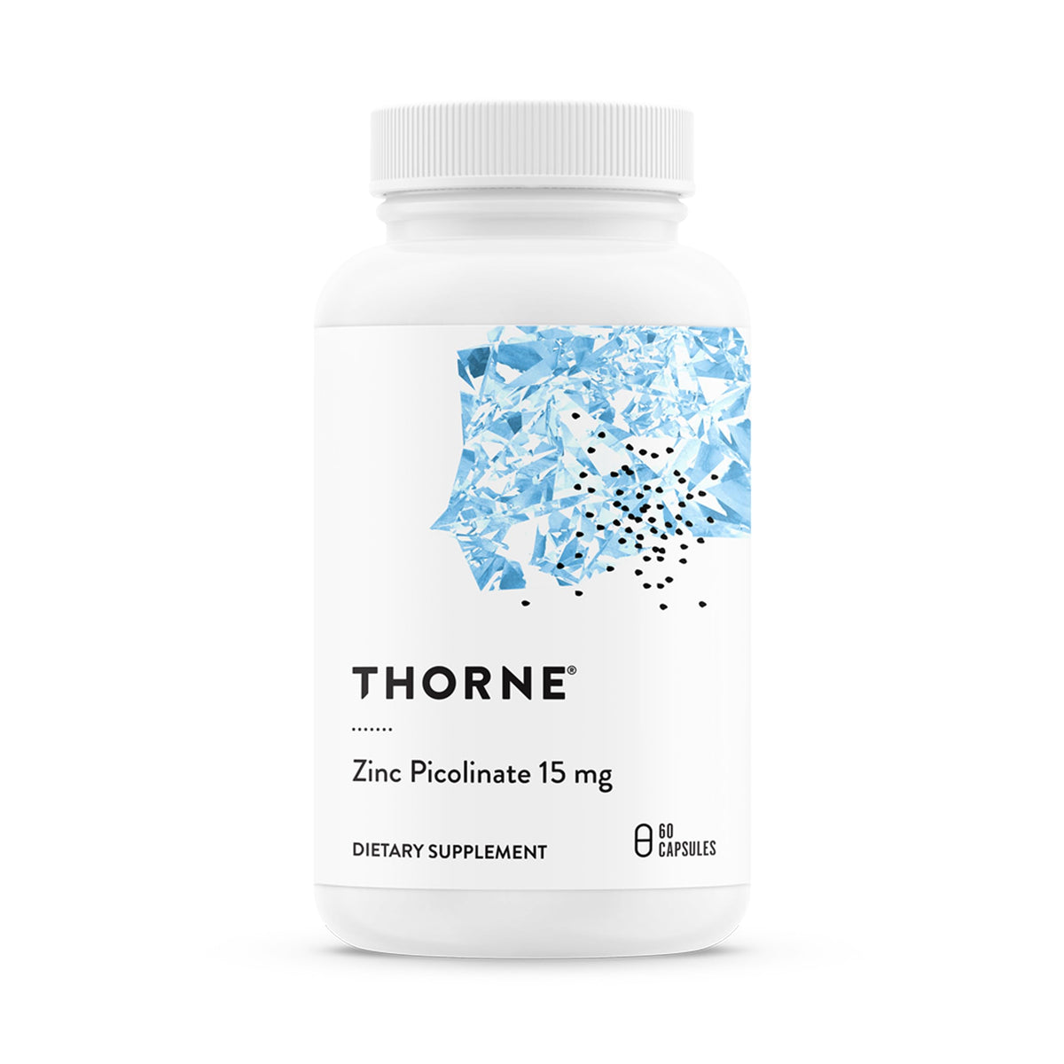 THORNE Zinc Picolinate 15 mg bottle front view highlighting daily immune support