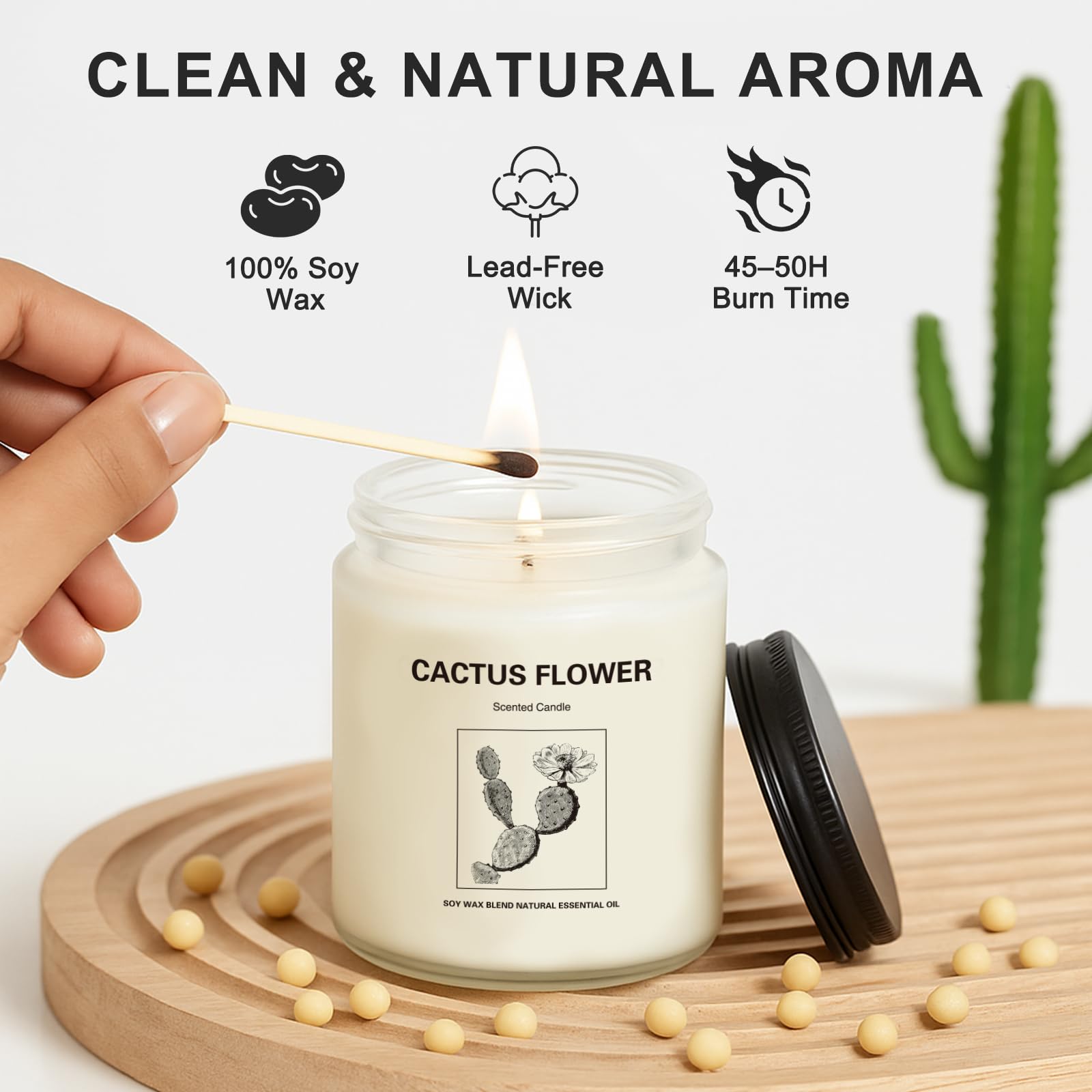 THORNWOLF fresh wood candle brings cozy, woodsy scent to living rooms.