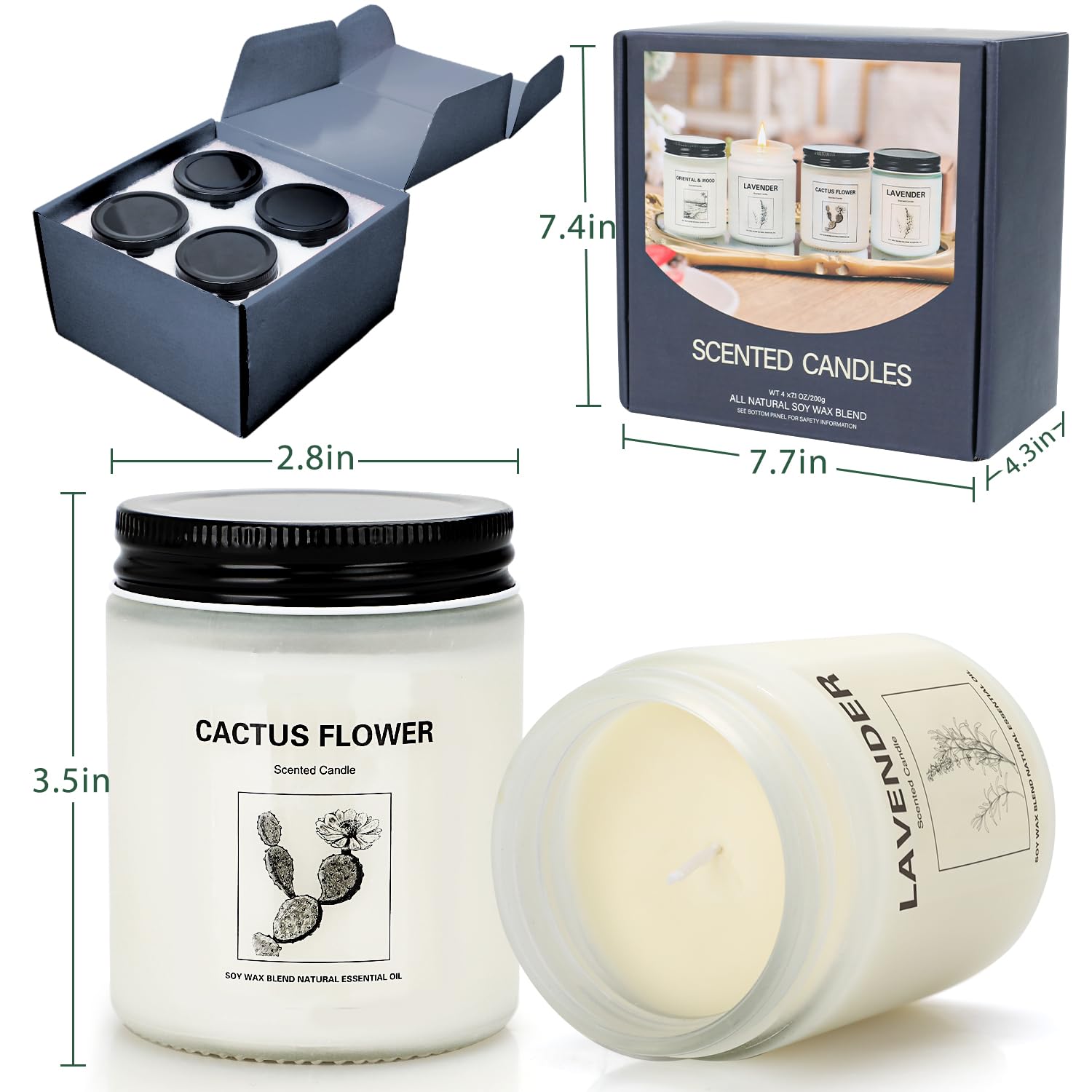 THORNWOLF gift packaging candle set makes a thoughtful present for friends and family.
