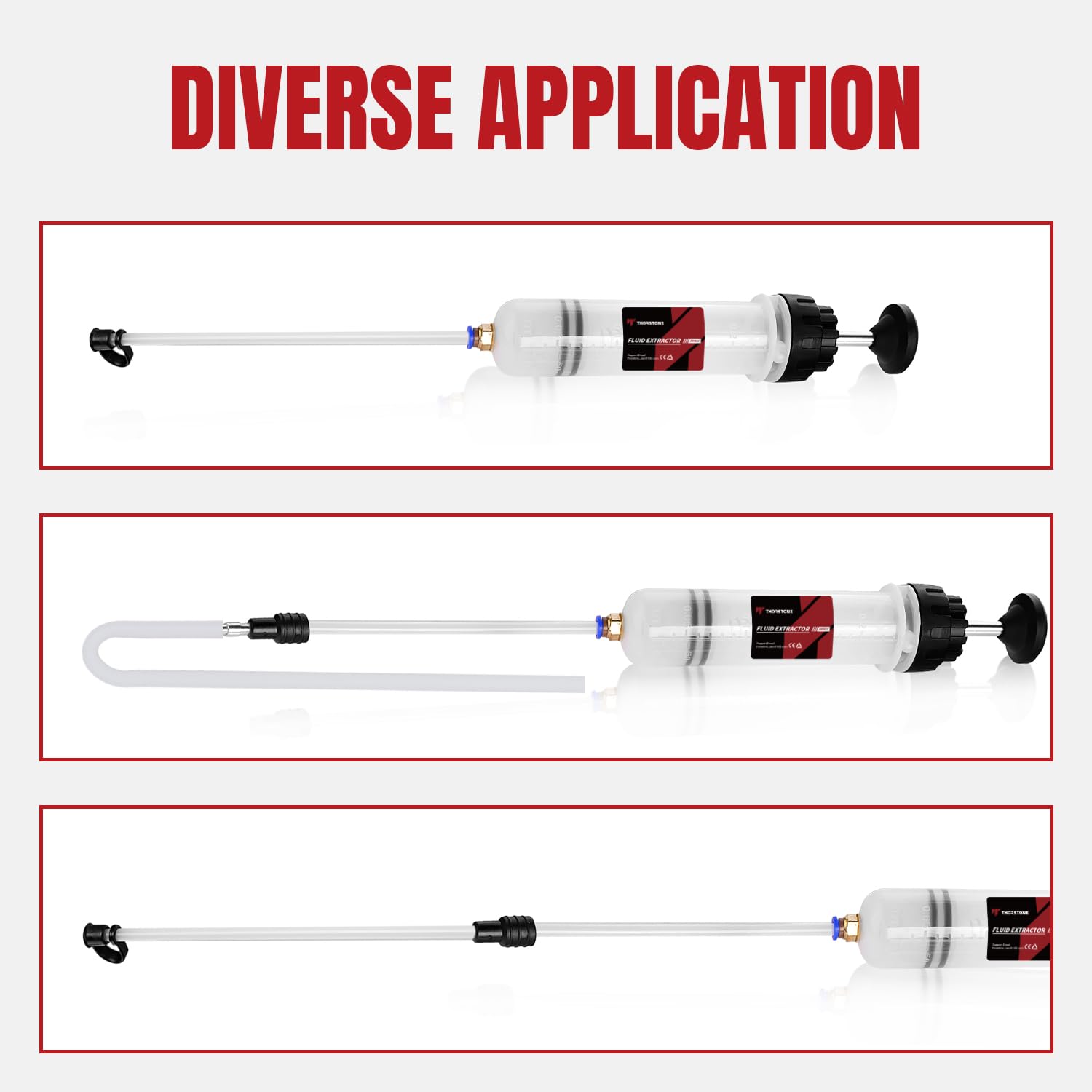 Two 22 cm PVC suction tubes for precise transfer