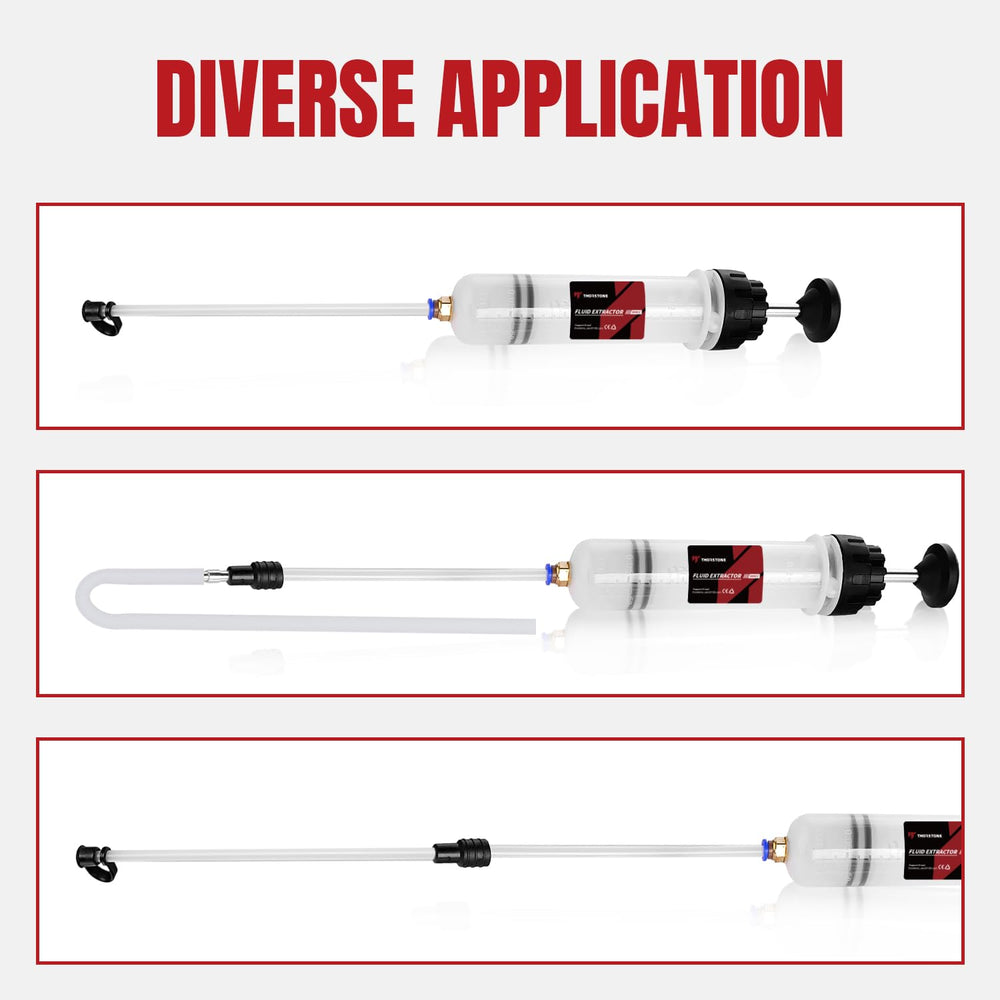 Two 22 cm PVC suction tubes for precise transfer