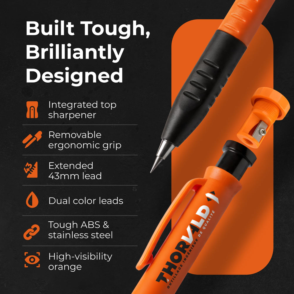 THORVALD fine-point tip enables accurate marking in small holes.