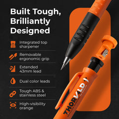 THORVALD fine-point tip enables accurate marking in small holes.