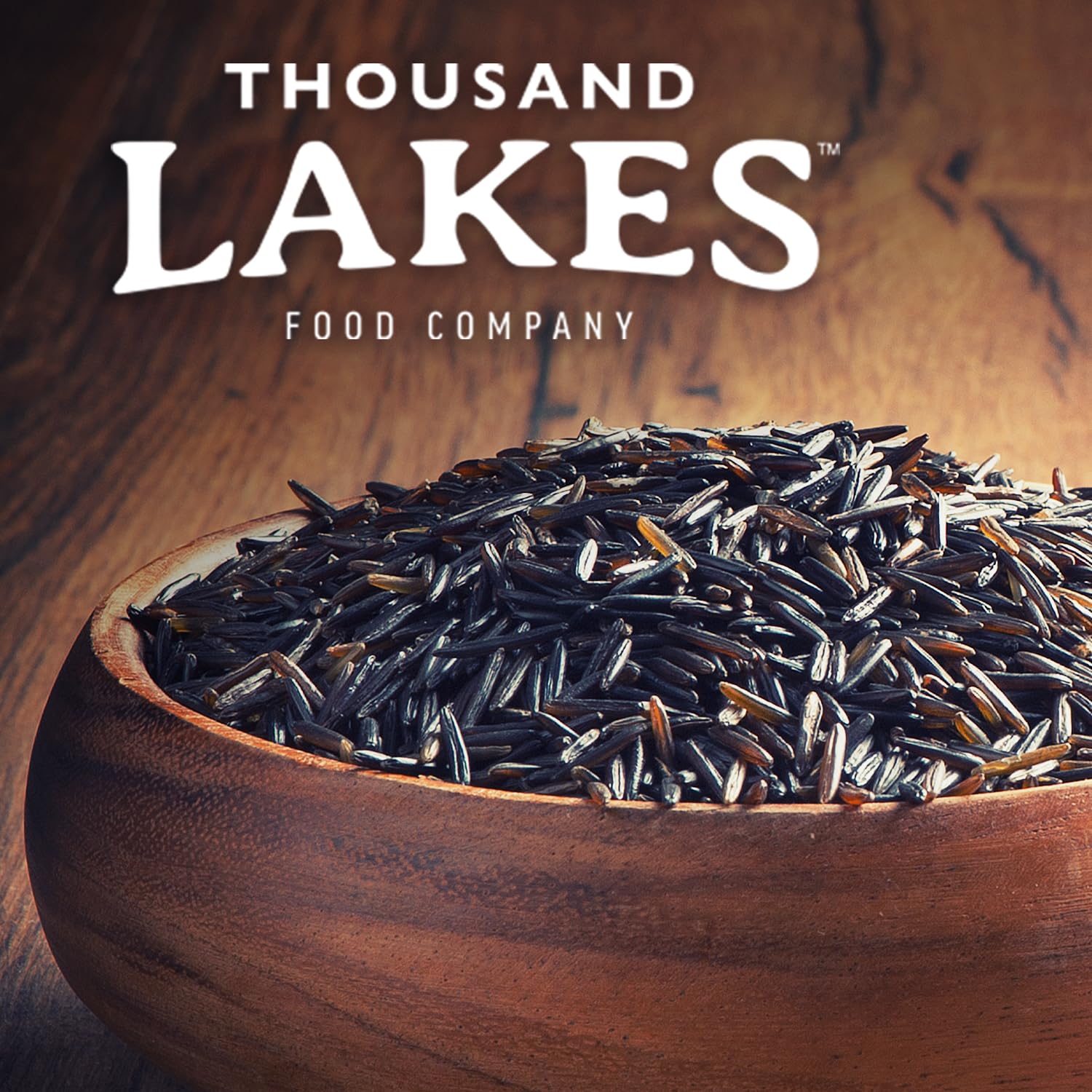 Thousand Lakes wild rice in serving bowl ready to enjoy