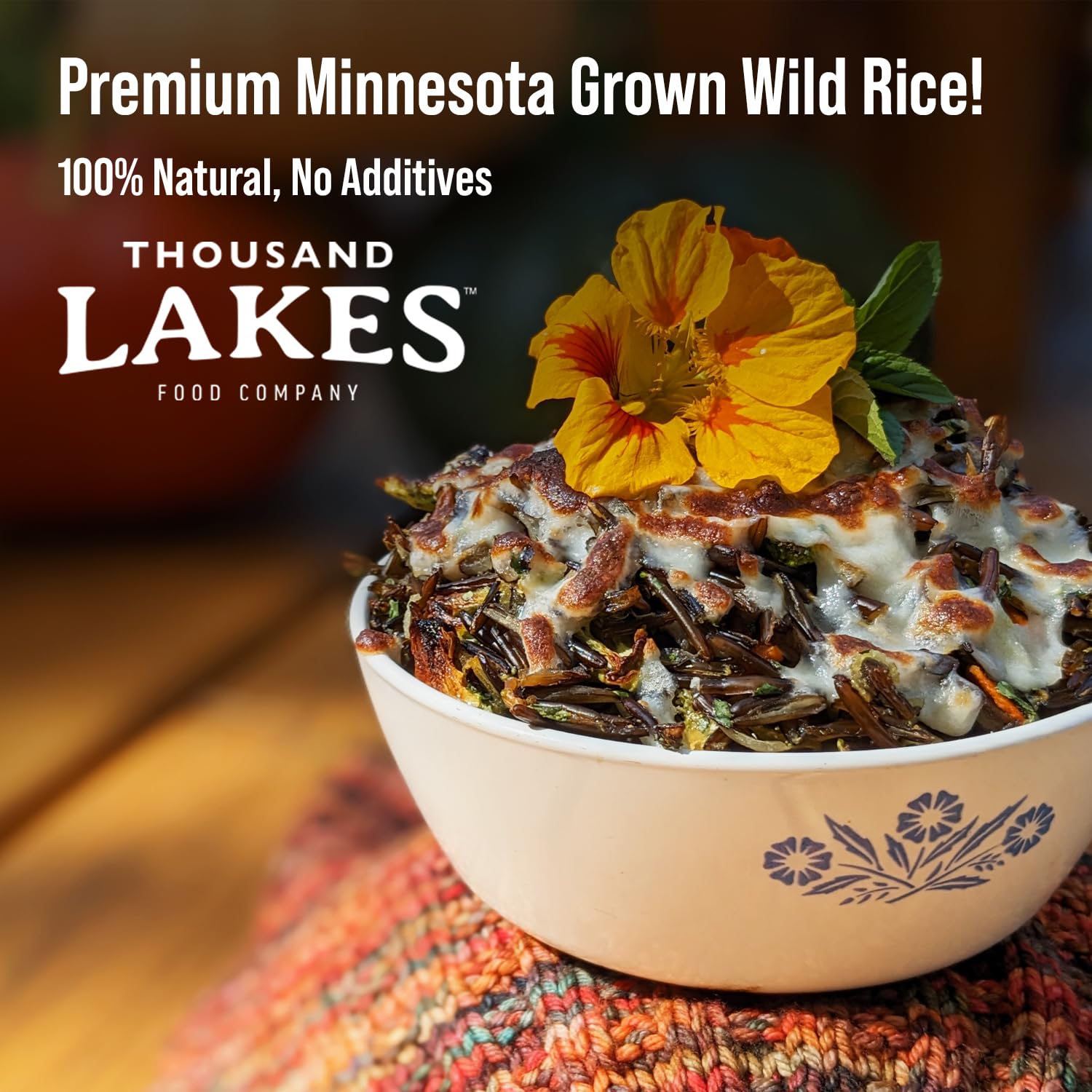 Thousand Lakes wild rice multi-pack emphasizes pantry value