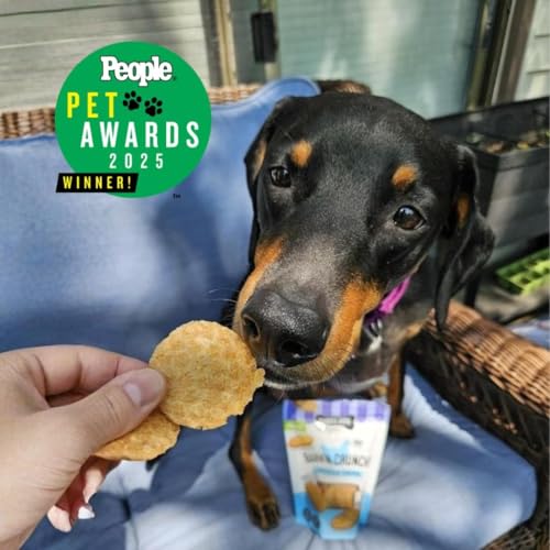 Three Dog Bakery Bark'N Crunch Chicken Chips serving-bowl scene invites sharing.