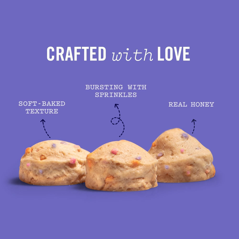 Three Dog Bakery soft-baked treat texture closeup reveals tender chew and inviting aroma.