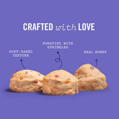 Three Dog Bakery soft-baked treat texture closeup reveals tender chew and inviting aroma.