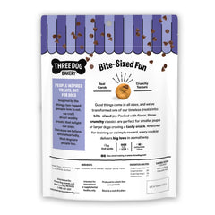 Three Dog Bakery vanilla-dusted cookies with carob chips—great training rewards.