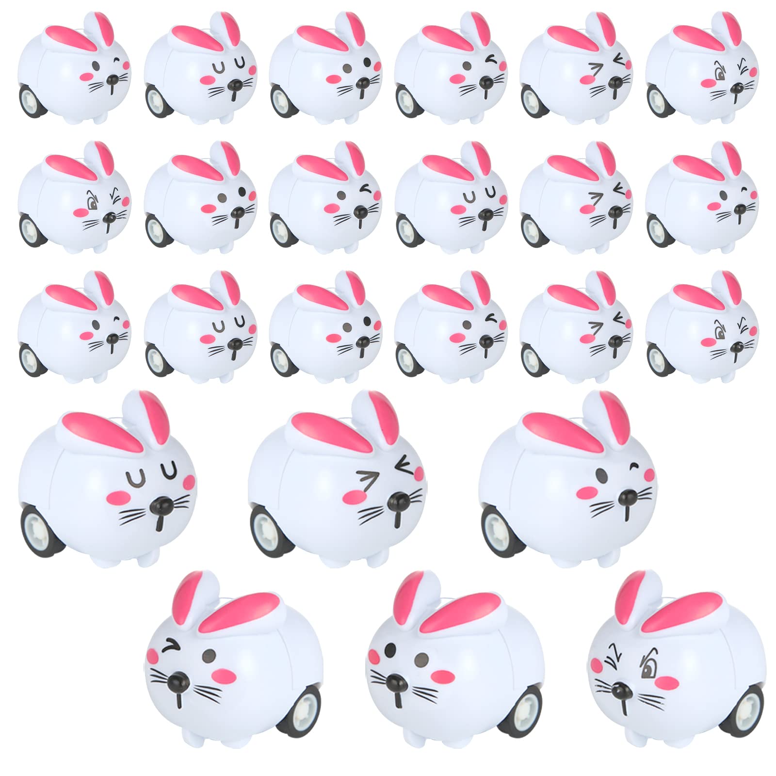 Three Otters pull-bunny back car, ideal Easter egg filler for kids.